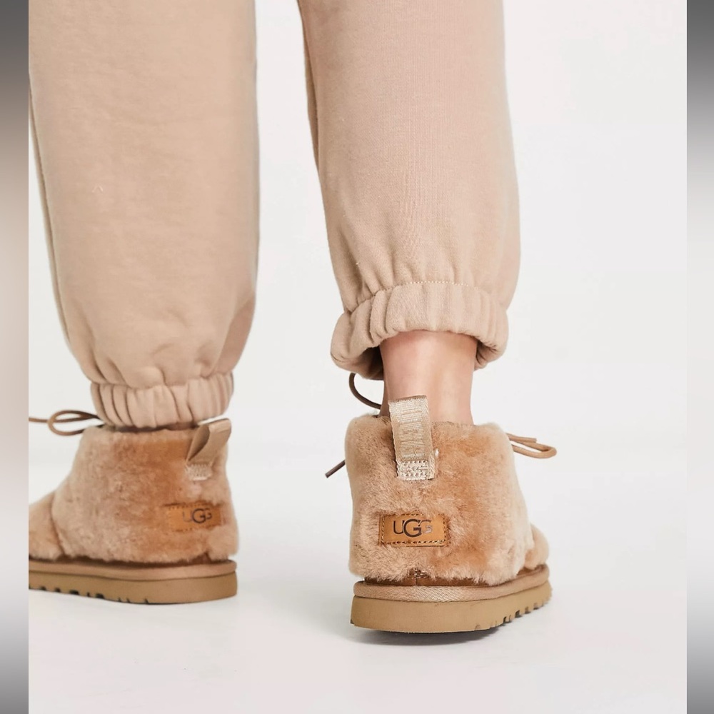 ugg neumel fluffy ankle boots